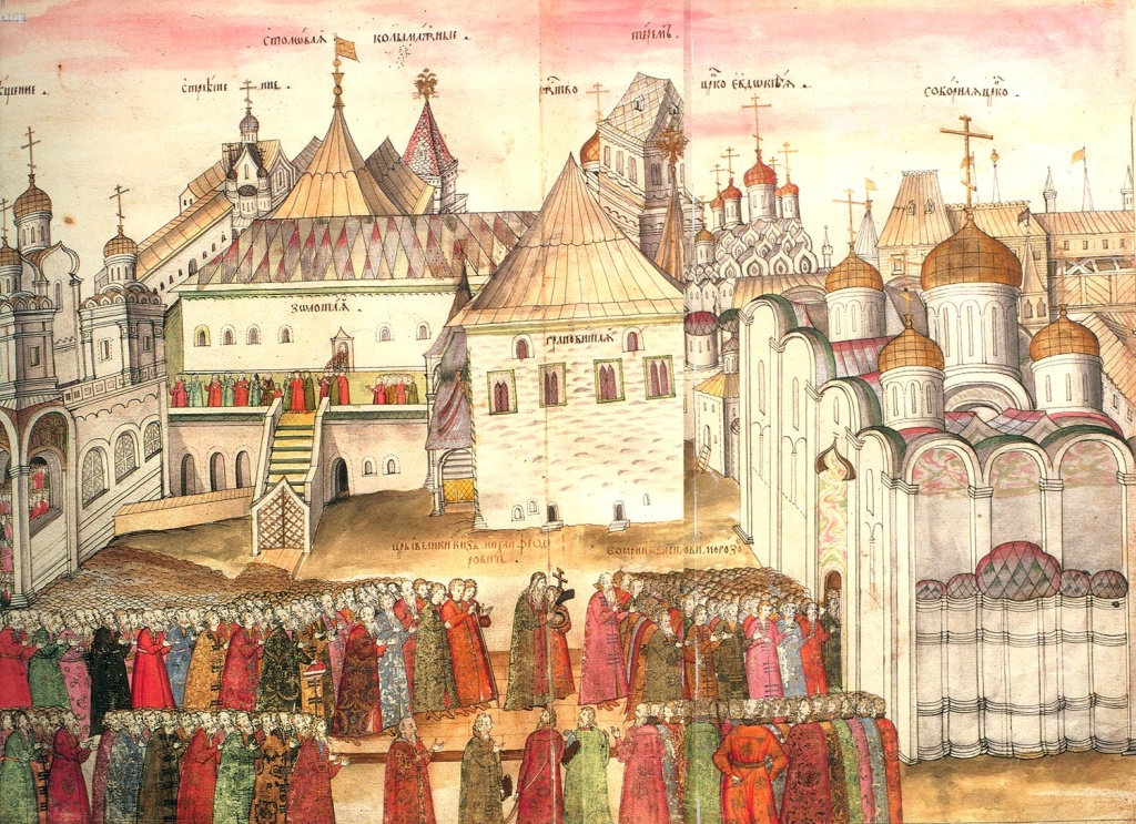Соборная площадь Московского Кремля. Слева, в подклете. Фото из книги «Государственная Оружейная палата», 1988. Соборная площадь Московского Кремля. Слева, в подклете. Фото из книги «Государственная Оружейная палата», 1988.