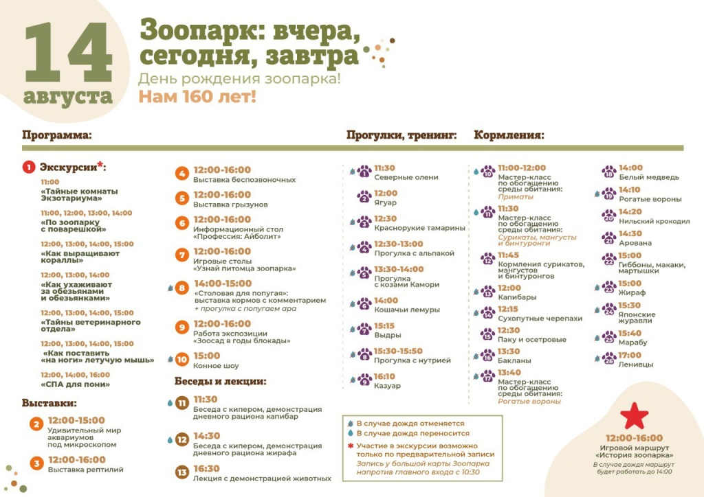 Программа юбилея. 