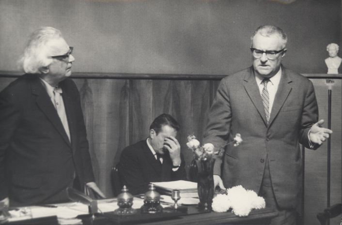 Георгий Свиридов в Ленинграде (1973). Фото: П.Серебряков.