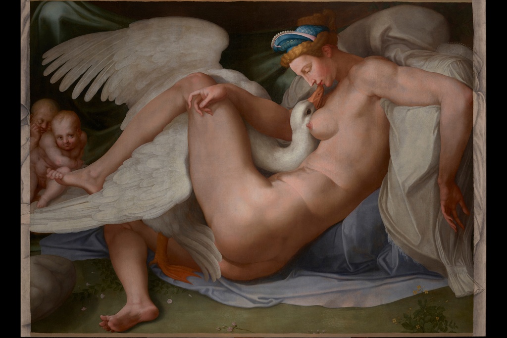 c«Леда и лебедь. Микеланджело (круг). Из частной коллекции».