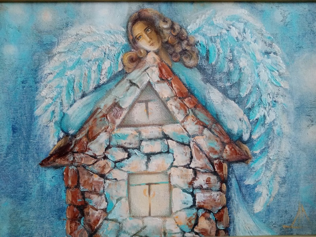 Ангел-хранитель охранят дом. Автор: Людмила Морина.