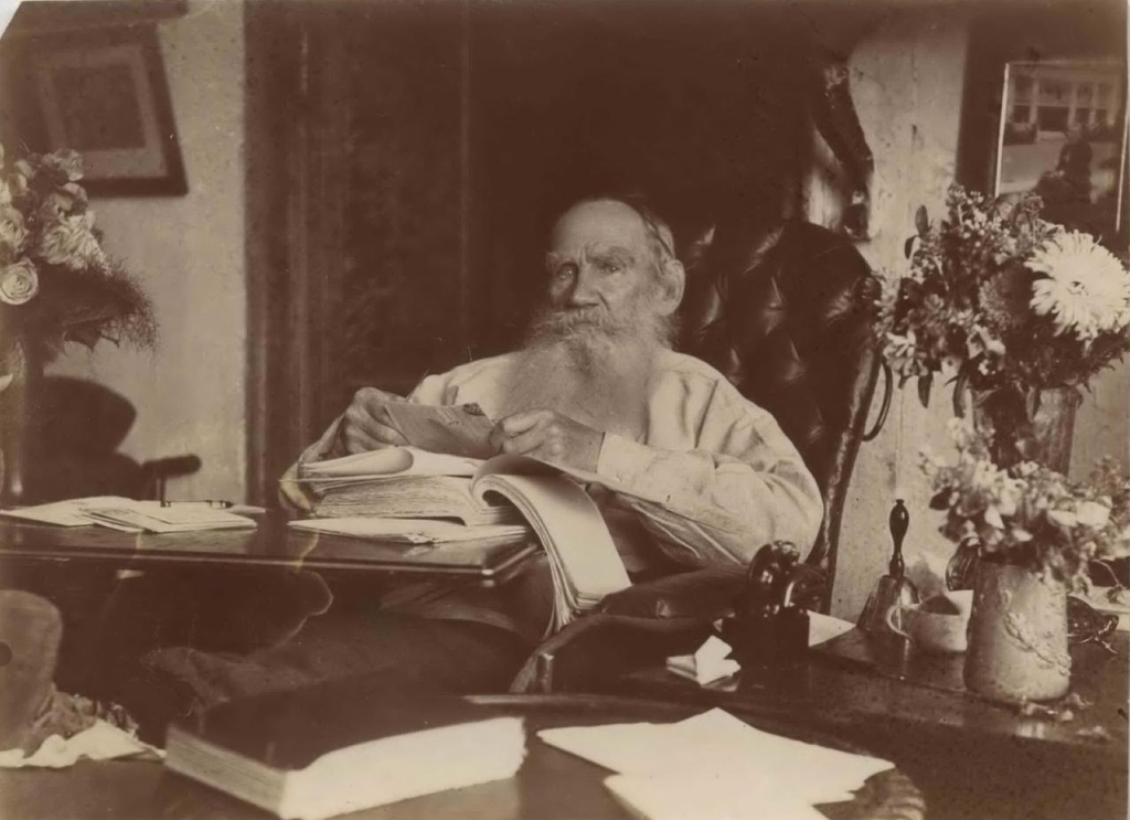 Л.Н. Толстой в день своего 80-летия. 28 августа 1908 года. 