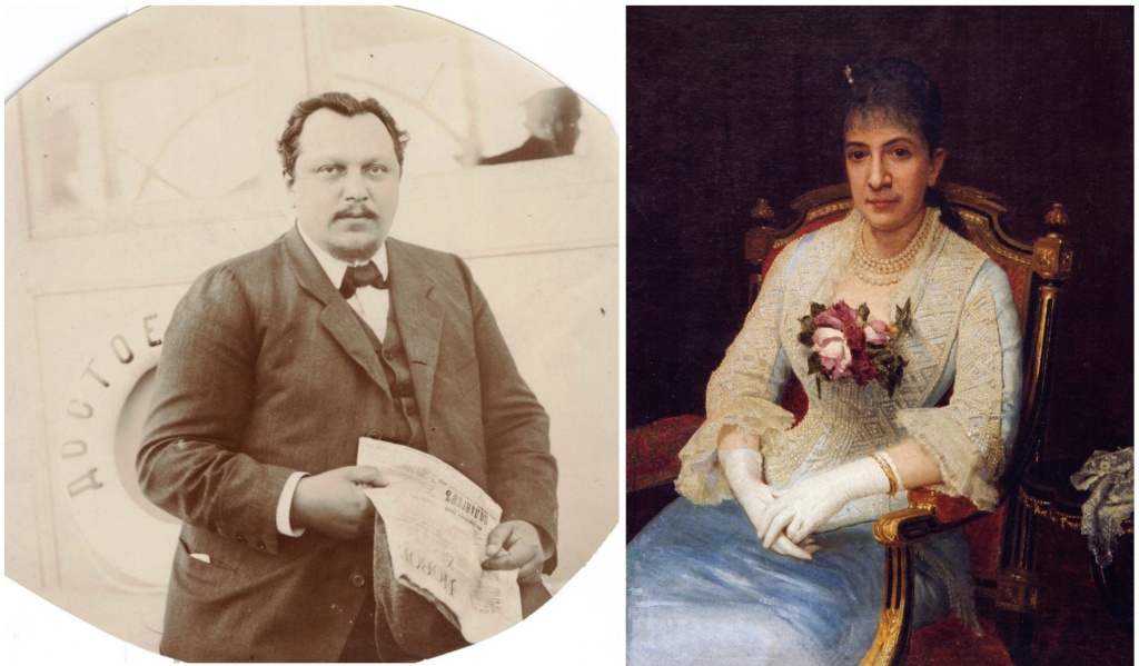 На фото: Анатолий Евграфович Молчанов. Правообладатель: СПбГМТМИ. Иван Крамской. Портрет актрисы Императорских театров Марии Савиной (1880). Правообладатель: Нижнетагильский МИИ. Источник: СПБ СТД РФ, spbstdrf.ru