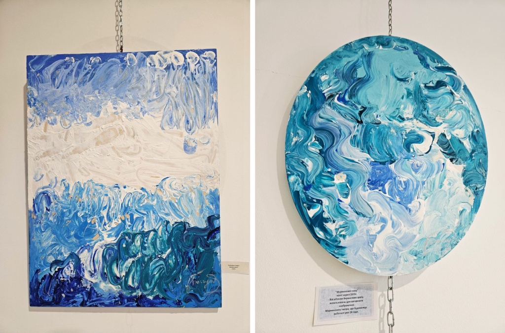  Слева: картина пуантами «Лебединое озеро». Справа: картина пуантами «Мариинский театр». Фото из личного архива Ильмиры Багаутдиновой.