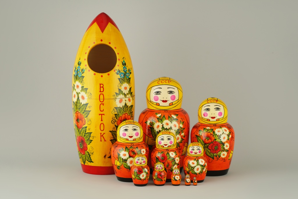 Матрешки-космонавты. Правообладатель: пресс-служба Фонда «Общество поощрения художеств».