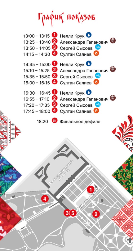 Расписание показов и карта фестиваля. 