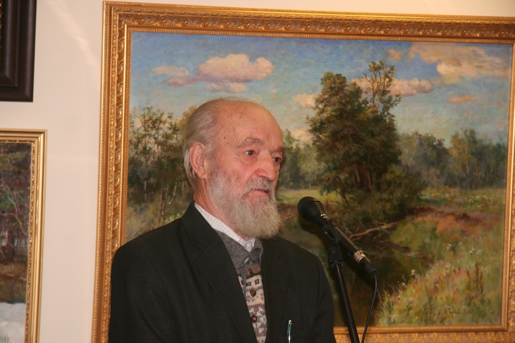 Николай Чуков на выставке в Совете Федерации. Из архива художника.