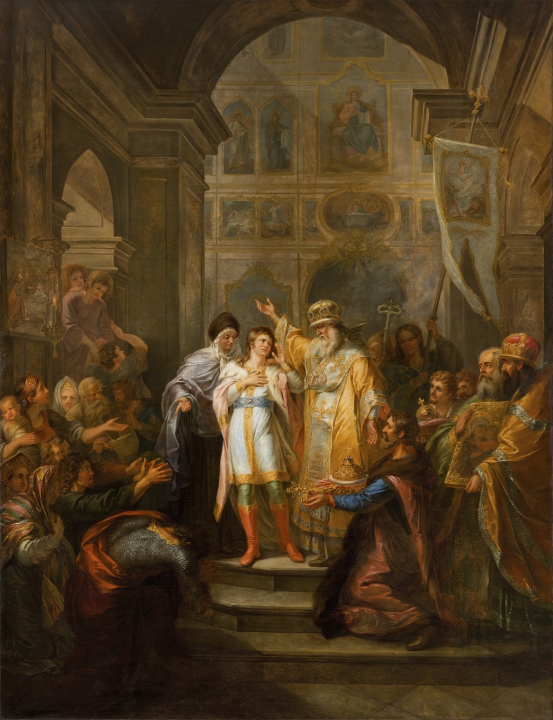 «Призвание Михаила Федоровича Романова на царство 14 марта 1613 года» (1799 год). Правообладатель изображения: Русский музей. Призвание Михаила Федоровича Романова на царство 14 марта 1613 года. 1799.jpg