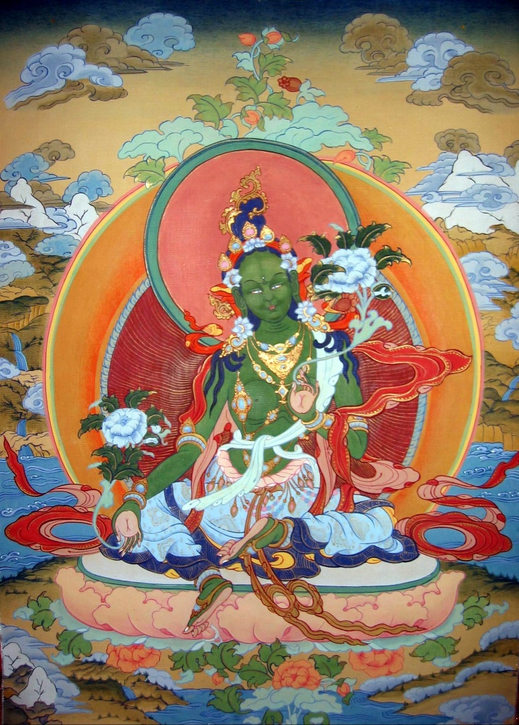 Лариса Рожнова «Зеленая Тара» (2002). Из личного архива автора. Лариса Рожнова «Зеленая Тара» (2002). Из личного архива автора.