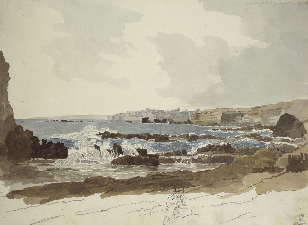 А.П. Брюллов. Сиракузы. Пейзаж. 