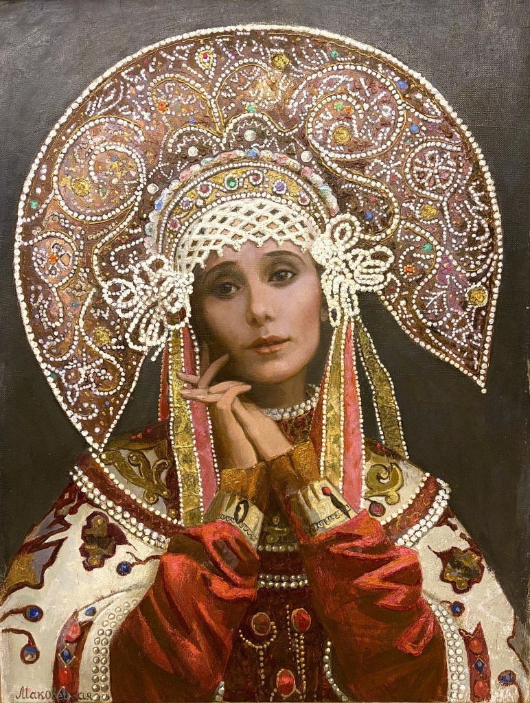 Автор: Оганян Вартан. «Анна Павлова в русском костюме» (2024). Предоставлено пресс-службой Arts Square Gallery.