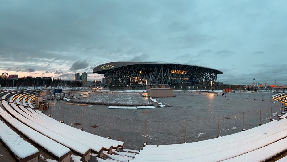 Будущий каток у СКА Арены в Петербурге. Правообладатель: СКА Арена, vk.com/ska__arena.