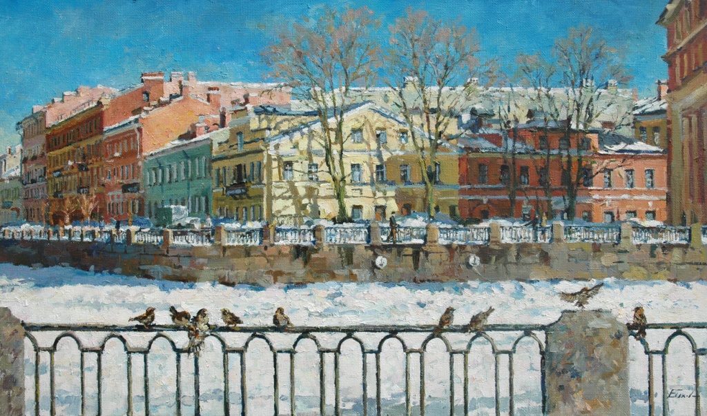 П. Еськов «Весенний день в Петербурге», 2011