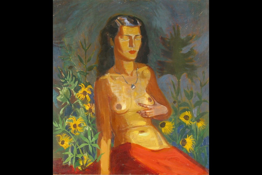 Ганс Грундиг. Портрет Леи. 1946.