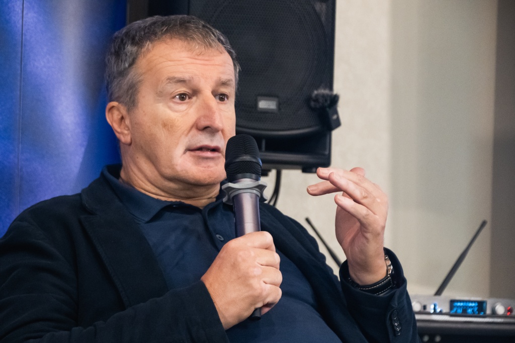 Деян Савич. Фото: Ирина Иванова. Правообладатель: Институт культурных программ.  Сербия Деян Савич 2025 Ирина Иванова-9943.jpg