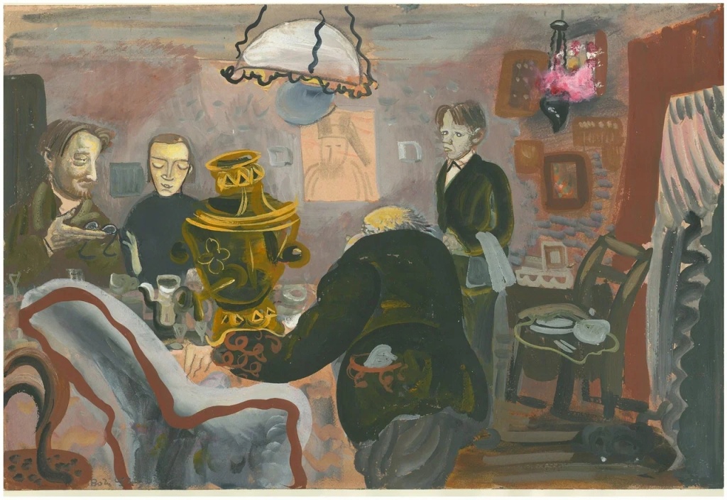 Б.Григорьев. «За коньячком». 1916–1932. 