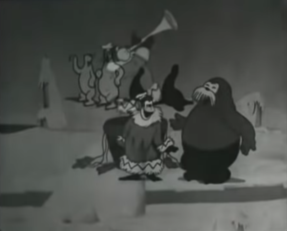 Советский черно-белый мультфильм 1936 года «В Африке жарко»