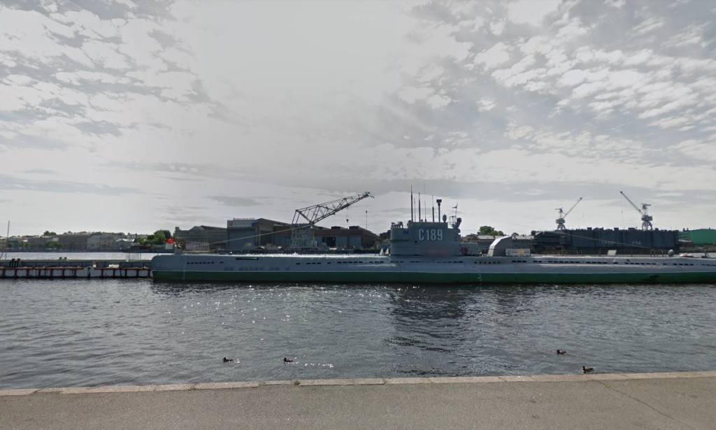 Подводная лодка С-189. Google maps